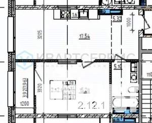 1-к квартира, вторичка, 45м2, 12/17 этаж