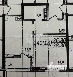 1-к квартира, вторичка, 38м2, 7/22 этаж