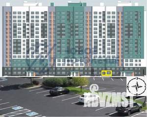 2-к квартира, строящийся дом, 57м2, 2/16 этаж