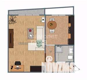 1-к квартира, вторичка, 36м2, 4/9 этаж