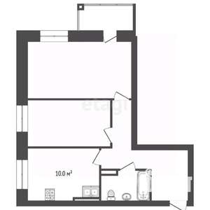 2-к квартира, вторичка, 54м2, 5/9 этаж