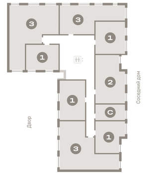 3-к квартира, вторичка, 88м2, 4/16 этаж