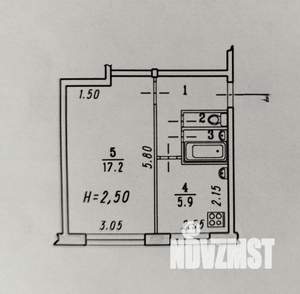 1-к квартира, вторичка, 31м2, 1/5 этаж