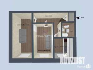 2-к квартира, вторичка, 40м2, 4/9 этаж