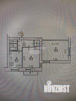 2-к квартира, вторичка, 52м2, 8/9 этаж