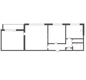 3-к квартира, вторичка, 56м2, 2/9 этаж