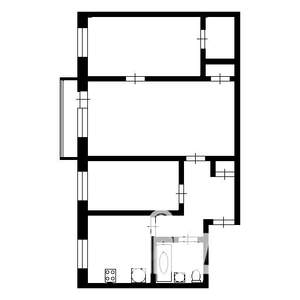 3-к квартира, вторичка, 56м2, 4/9 этаж