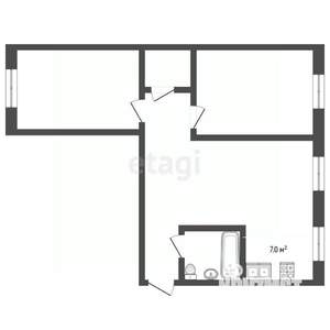 3-к квартира, вторичка, 57м2, 3/9 этаж
