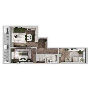 2-к квартира, вторичка, 78м2, 5/12 этаж