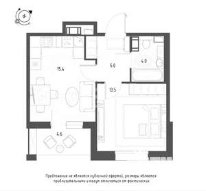 1-к квартира, вторичка, 40м2, 3/9 этаж