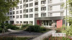 1-к квартира, строящийся дом, 34м2, 10/21 этаж