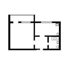 1-к квартира, вторичка, 31м2, 4/5 этаж
