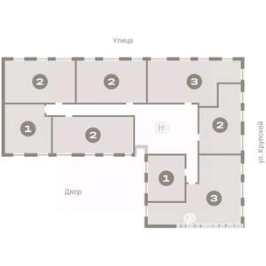 2-к квартира, вторичка, 56м2, 9/9 этаж