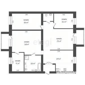 5-к квартира, вторичка, 129м2, 1/6 этаж