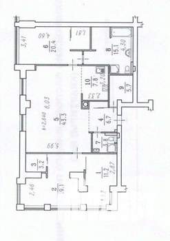 4-к квартира, вторичка, 136м2, 2/4 этаж