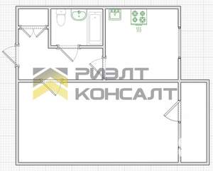 1-к квартира, вторичка, 28м2, 5/5 этаж