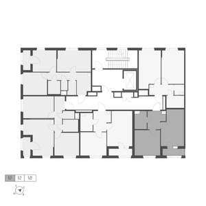 1-к квартира, вторичка, 40м2, 7/8 этаж