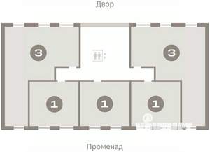 3-к квартира, вторичка, 85м2, 4/17 этаж