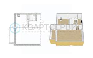 1-к квартира, вторичка, 37м2, 8/10 этаж