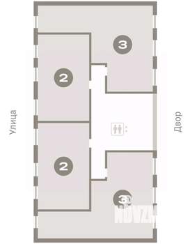 3-к квартира, вторичка, 84м2, 4/9 этаж