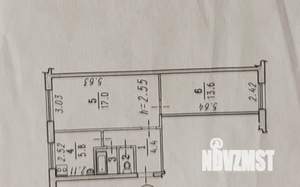 2-к квартира, вторичка, 44м2, 1/5 этаж