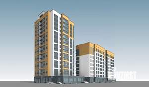 2-к квартира, строящийся дом, 63м2, 14/16 этаж