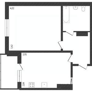 1-к квартира, вторичка, 33м2, 8/10 этаж