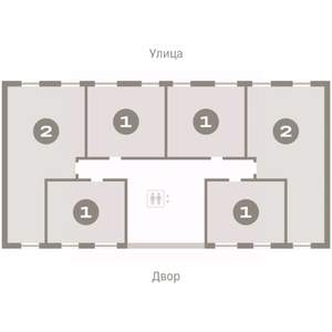 2-к квартира, вторичка, 67м2, 6/9 этаж