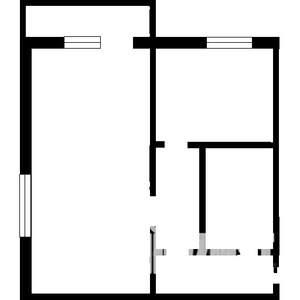 1-к квартира, вторичка, 39м2, 2/5 этаж