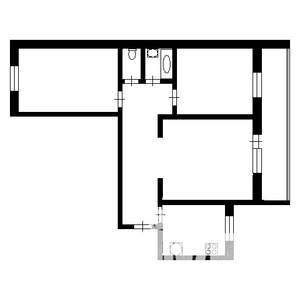 2-к квартира, вторичка, 69м2, 3/5 этаж