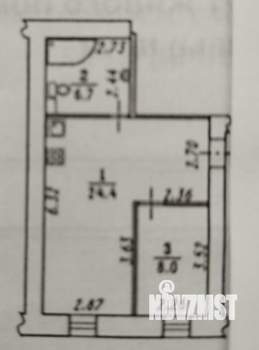 1-к квартира, вторичка, 40м2, 7/7 этаж
