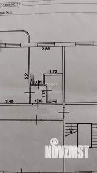 1-к квартира, вторичка, 34м2, 3/3 этаж