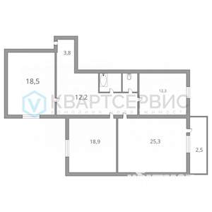 3-к квартира, вторичка, 95м2, 9/10 этаж