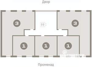 1-к квартира, вторичка, 42м2, 3/17 этаж