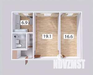 2-к квартира, вторичка, 50м2, 3/5 этаж