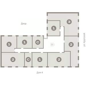 2-к квартира, вторичка, 60м2, 8/9 этаж