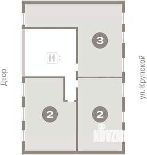 2-к квартира, вторичка, 65м2, 5/17 этаж