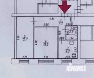 2-к квартира, вторичка, 43м2, 2/5 этаж