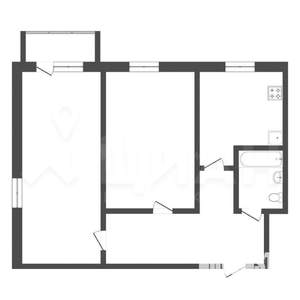 3-к квартира, вторичка, 51м2, 8/9 этаж