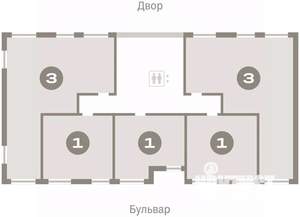 3-к квартира, вторичка, 84м2, 4/16 этаж