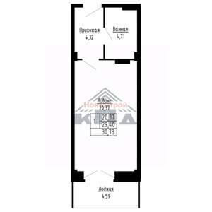 1-к квартира, вторичка, 31м2, 14/16 этаж