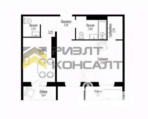 2-к квартира, вторичка, 52м2, 5/16 этаж