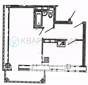 1-к квартира, вторичка, 34м2, 8/12 этаж