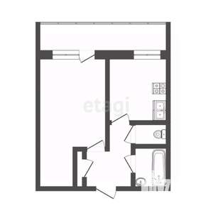 1-к квартира, вторичка, 35м2, 3/9 этаж