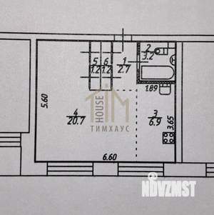 1-к квартира, вторичка, 36м2, 3/5 этаж