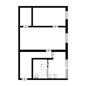 2-к квартира, вторичка, 43м2, 1/9 этаж