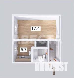 1-к квартира, вторичка, 32м2, 5/5 этаж