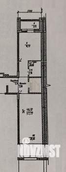 2-к квартира, вторичка, 48м2, 3/19 этаж