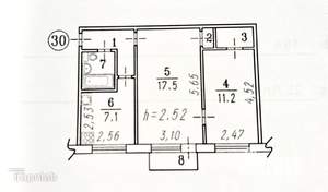 2-к квартира, вторичка, 45м2, 3/5 этаж