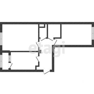 2-к квартира, вторичка, 57м2, 2/14 этаж